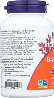 Foto 5 | Foto 5 | Supplement Now Foods D-manosa 500 Mg 120 Cápsulas (paquete De 3) - Venta Internacional.
