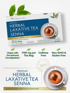 Foto 3 | Foto 3 | Té Laxante De Hierbas Carlyle, 60 Bolsitas De Té, Hoja De Sen, Sin Cafeína - Venta Internacional.