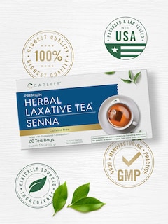 Foto 5 | Foto 5 | Té Laxante De Hierbas Carlyle, 60 Bolsitas De Té, Hoja De Sen, Sin Cafeína - Venta Internacional.