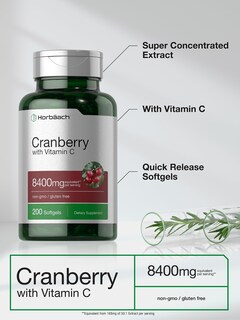 Foto 4 | Foto 4 | Suplemento Horbäach Cranberry Pills 8400 Mg Con Vitamina C - Venta Internacional.