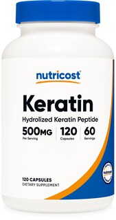 Foto 1 | Foto 1 | Suplemento Nutricost, Péptido Hidrolizado De Queratina, 500 Mg, 120 Cápsulas - Venta Internacional.