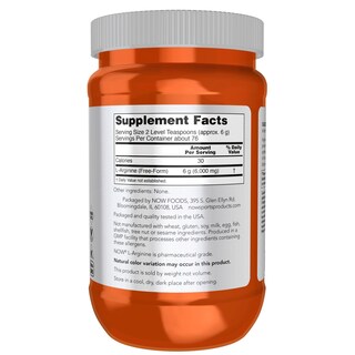 Foto 2 | Foto 2 | Suplemento Now Sports Nutrition L-arginina En Polvo, 454 G - Venta Internacional.