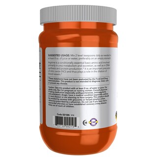 Foto 3 | Foto 3 | Suplemento Now Sports Nutrition L-arginina En Polvo, 454 G - Venta Internacional.