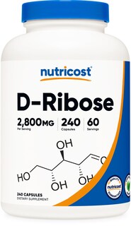Foto 1 | Foto 1 | Suplemento Nutricost D-ribose 700 Mg (2800 Mg/porción), 240 Cápsulas - Venta Internacional.