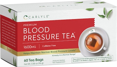 Foto 1 | Foto 1 | Té De Hierbas Carlyle Blood Pressure 60 Bolsitas De Té Con Hibisco - Venta Internacional.