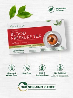 Foto 4 | Foto 4 | Té De Hierbas Carlyle Blood Pressure 60 Bolsitas De Té Con Hibisco - Venta Internacional.