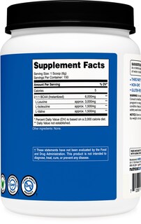 Foto 5 | Foto 5 | Bcaa En Polvo Nutricost 2:1:1 150 Porciones Sin Sabor - Venta Internacional.
