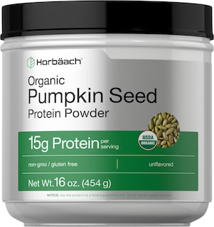 Foto 1 | Foto 1 | Proteína En Polvo De Semillas De Calabaza Horbäach Orgánica 473 Ml 15 G - Venta Internacional.