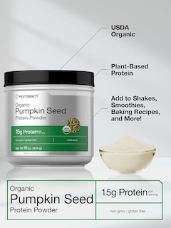 Foto 3 | Foto 3 | Proteína En Polvo De Semillas De Calabaza Horbäach Orgánica 473 Ml 15 G - Venta Internacional.