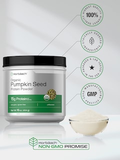 Foto 5 | Foto 5 | Proteína En Polvo De Semillas De Calabaza Horbäach Orgánica 473 Ml 15 G - Venta Internacional.