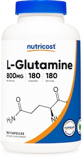 Foto 1 | Foto 1 | Suplemento Nutricost L-glutamina 800 Mg 180 Cápsulas - Venta Internacional.