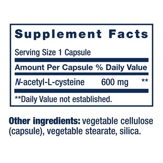 Foto 3 | Foto 3 | Suplemento Life Extension De N-acetil-l-cisteína (nac) 600 Mg 60 Cápsulas - Venta Internacional.