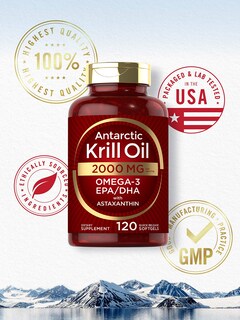 Foto 6 | Foto 6 | Suplemento De Aceite De Krill Antártico Carlyle 2000 Mg 120 Cápsulas Blandas - Venta Internacional.