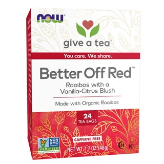 Foto 1 | Foto 1 | Té Rooibos Give A Tea™ Better Off Red™ De Tea Now Foods, 24 Bolsitas - Venta Internacional.