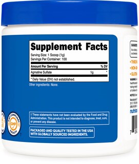 Foto 4 | Foto 4 | Suplemento Nutricost De Sulfato De Agmatina, 100 G, En Polvo, 100 Porciones - Venta Internacional.