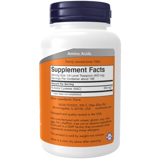 Foto 2 | Foto 2 | Suplemento Now Nac Pure Powder 120 Ml - Venta Internacional.
