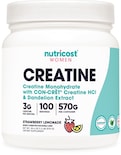Monohidrato De Creatina En Polvo Nutricost Fresa Limonada - Venta Internacional.