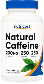 Foto 1 | Foto 1 | Suplemento Nutricost De Cafeína Natural 200 Mg 250 Cápsulas - Venta Internacional.