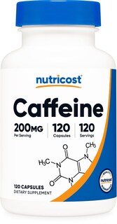 Foto 1 | Foto 1 | Píldoras De Cafeína Nutricost 200 Mg 120 Cápsulas Sin Gluten - Venta Internacional.