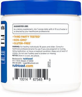 Foto 4 | Foto 4 | Suplemento Nutricost Acetil L-carnitina Hci 100 G Sin Ogm - Venta Internacional.