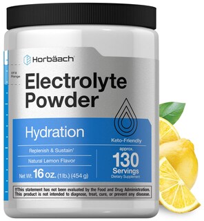 Foto 1 | Foto 1 | Electrolitos En Polvo Horbäach, 473 Ml, 130 Porciones, Sabor Limón - Venta Internacional.