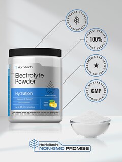 Foto 6 | Foto 6 | Electrolitos En Polvo Horbäach, 473 Ml, 130 Porciones, Sabor Limón - Venta Internacional.