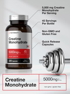 Foto 4 | Foto 4 | Suplemento Horbäach De Monohidrato De Creatina 5 G 225 Cápsulas - Venta Internacional.