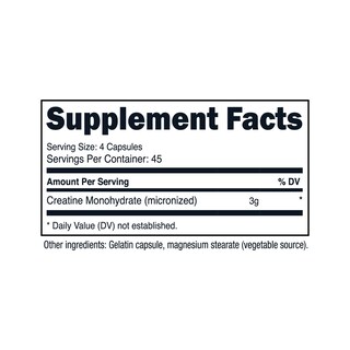 Foto 6 | Foto 6 | Suplemento Nutricost De Monohidrato De Creatina 3000 Mg 180 Cápsulas - Venta Internacional.