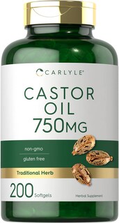 Foto 1 | Foto 1 | Suplemento De Aceite De Ricino Carlyle 750 Mg 200 Cápsulas Blandas Sin Ogm - Venta Internacional.