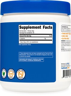 Foto 5 | Foto 5 | L-arginina En Polvo Nutricost 250 G - 5000 Mg Por Porción - Venta Internacional.