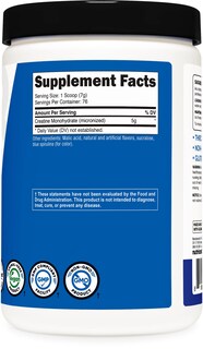 Foto 4 | Foto 4 | Creatina Monohidratada en Polvo Nutricost Blue Raspberry 500 g - Venta Internacional