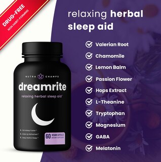 Foto 3 | Foto 3 | Ayuda a Dormir NutraChamps 10 en 1 Natural para Adultos con Melatonina - Venta Internacional