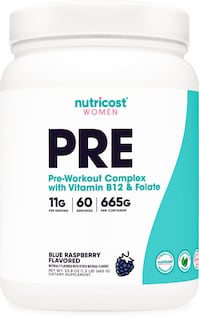 Foto 1 | Foto 1 | Polvo Pre-Entrenamiento Nutricost Blue Raspberry 60 Porciones 665 g - Venta Internacional