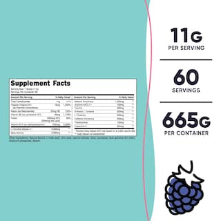 Foto 2 | Foto 2 | Polvo Pre-Entrenamiento Nutricost Blue Raspberry 60 Porciones 665 g - Venta Internacional