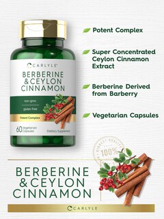 Foto 4 | Foto 4 | Suplemento Carlyle Berberine Canela de Ceilán 2000 Mg 60 Cápsulas - Venta Internacional