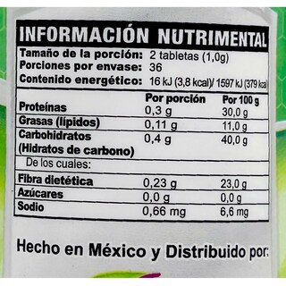 Foto 2 | Foto 2 | Suplemento Alimenticio Supra Spiru Tabs Spirulina y Clorofila 72 Tabletas 500 MG