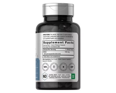 Foto 2 | Foto 2 | Dhea Suplemento Sin Gluten 100 Mg Equilibrio Hormonal 200 Capsulas