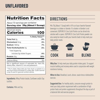 Foto 2 | Foto 2 | Proteína En Polvo Isopure Zero Carb Sin Sabor, 2,04 Kg, 70 Porciones - Venta Internacional.