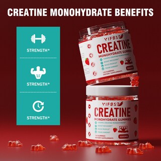 Foto 3 | Foto 3 | Suplemento Vifssg, Gomitas De Monohidrato De Creatina, 120 G, Sin Azúcar - Venta Internacional.