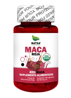 Foto 1 | Foto 1 | Suplemento Maca Roja Natsa 100 Cápsulas