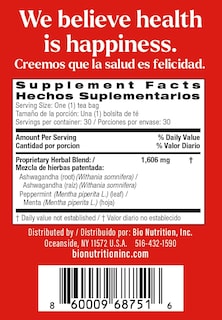 Foto 4 | Foto 4 | Suplemento Herbario Tea Bio Nutrition Ashwagandha 500ml - Venta Internacional.
