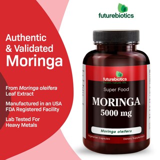 Foto 3 | Foto 3 | Suplemento Futurebiotics Moringa 5000 Mg 60 Cápsulas Vegetarianas - Venta Internacional.