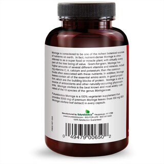 Foto 7 | Foto 7 | Suplemento Futurebiotics Moringa 5000 Mg 60 Cápsulas Vegetarianas - Venta Internacional.