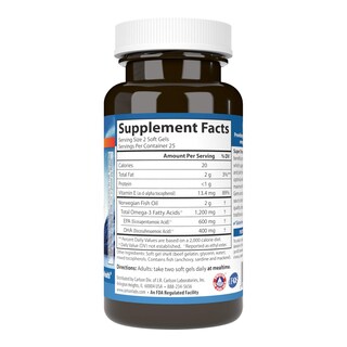 Foto 2 | Foto 2 | Suplemento Carlson Super Omega-3 Gems 50 Cápsulas Blandas 1200 Mg - Venta Internacional.