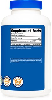 Foto 5 | Foto 5 | Suplemento Nutricost Magnesium+ 210 Mg 240 Cápsulas - Venta Internacional.