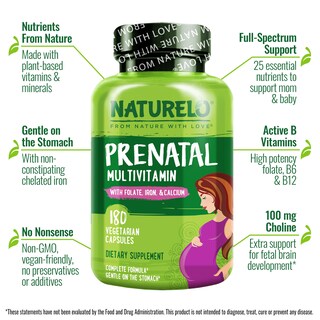 Foto 5 | Foto 5 | Multivitamínico Prenatal Naturelo Gentle Quelated Iron 180 Cápsulas - Venta Internacional.