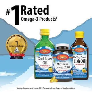 Foto 6 | Foto 6 | Suplemento De Aceite De Pescado Carlson The Very Finest 700 Mg Omega-3 - Venta Internacional.