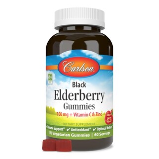 Foto 1 | Foto 1 | Suplementa 120 Gomitas De Saúco Negro Carlson Con Vitamina C Y Zinc - Venta Internacional.