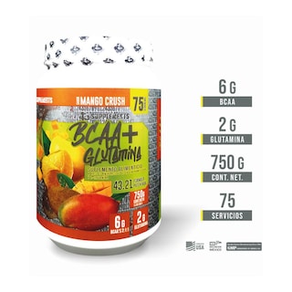 Foto 2 | Foto 2 | Aminoácidos Bcaa + Glutamina 75 Servicios
