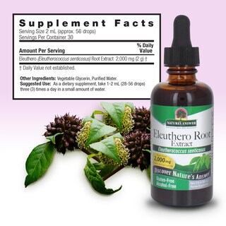Foto 5 | Foto 5 | Suplemento Extracto de Raíz Eleutero Nature's Answer 2000 Mg Y 60 Ml - Venta Internacional